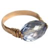 Gemshine - Damen - Ring - Spannring - Vergoldet - Amethyst - Blau, Ringgröße:56 (17.8) – Bild 5