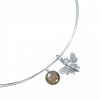 Gemshine - Damen - Halskette - Anhänger - 925 Silber - BEE - Biene - Rauchquarz - Braun - 45 cm – Bild 4