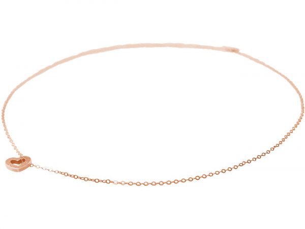 Gemshine - Damen - Herz - Halskette - Anhänger - 925 Silber - Rose Vergoldet - 1,1 cm – Bild 4