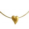 Gemshine  - Damen - Herz - Halskette - Anhänger - 925 Silber - Vergoldet - 2,5 cm