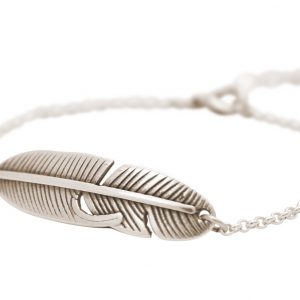 Gemshine - Armband - Feder - Silber - Boho
