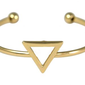 Gemshine - Damen - Armband - Armreif - Gold - Design - Dreieck - Scandi - Minimalistisch - Geometrisch - Design