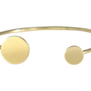 Gemshine - Damen - Armband - Armreif - Gold - Design - Kreis - Rund - Scandi - Minimalistisch - Geometrisch - Design