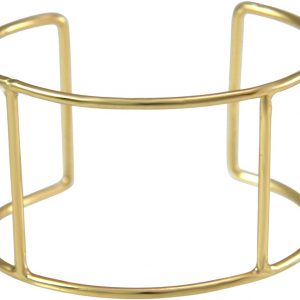 Gemshine - Damen - Armband - Armreif - Gold - Design - Scandi - Minimalistisch - Geometrisch - Design - 5,7 cm