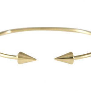 Gemshine - Damen - Armband - Armreif - Gold - Kegel - Kugel - Scandi - Minimalistisch - Geometrisch - Design