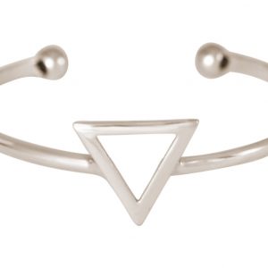 Gemshine - Damen - Armband - Armreif - Silber - Design - Dreieck - Scandi - Minimalistisch - Geometrisch - Design