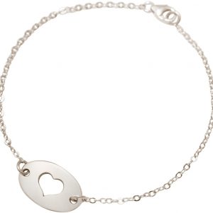 Gemshine - Damen - Armband - Armreif - WISHES - Herz - Silber