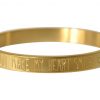 Gemshine - Damen - Armband - Armreif - You make my heart Smile - WISHES - Gold - 8 mm – Bild 4