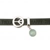 Gemshine - Damen - Armband - Frieden - Peace - WISHES - Chalcedon - Anthrazit - Grau - Magnetverschluss – Bild 3