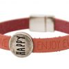 Gemshine - Damen - Armband - Happy - WISHES - Rosa - Pink - Magnetverschluss