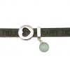 Gemshine - Damen - Armband - Herz - Liebe - WISHES - Chalcedon - Anthrazit - Grau - Magnetverschluss – Bild 3
