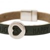 Gemshine - Damen - Armband - Herz - Liebe - WISHES - Grau - Anthrazit - Magnetverschluss