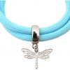 Gemshine - Damen - Armband - Wickelarmband - 925 Silber - Libelle - Blau – Bild 3