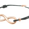 Gemshine - Damen - Armband - WISHES - INFINITY - Rose Gold - Grau – Bild 3