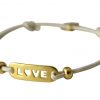 Gemshine - Damen - Armband - WISHES - LOVE - Gold - Nude – Bild 3