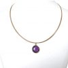 Gemshine - Damen - Halskette - 925 Silber - Vergoldet - Amethyst - Violett - CANDY - 45 cm – Bild 4