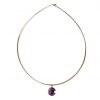 Gemshine - Damen - Halskette - 925 Silber - Vergoldet - Amethyst - Violett - CANDY - 45 cm – Bild 5