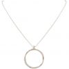 Gemshine - Damen - Halskette - Anhänger - Eternity Kreis -Minimalistisch - Geometrisch - Design - Silber - 45 cm – Bild 3