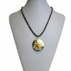 Gemshine - Damen - Halskette - Anhänger - Medaillon - Perlen - Perlmutt - Vergoldet - Tahiti - Grau - 5 cm – Bild 3