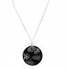Gemshine - Damen - Halskette - Anhänger - Medaillon - Perlmutt - FLOWERS - 925 Silber - Schwarz - Weiß - 5 cm – Bild 3