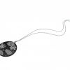 Gemshine - Damen - Halskette - Anhänger - Medaillon - Perlmutt - FLOWERS - 925 Silber - Schwarz - Weiß - 5 cm – Bild 4
