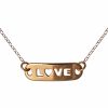Gemshine - Damen - Halskette - WISHES - LOVE - Rose Gold - 48 cm – Bild 3