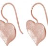 Gemshine - Damen - Herz - Ohrringe - Ohrhänger - 925 Silber - Rose Vergoldet - 2,5 cm – Bild 3