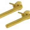 Gemshine - Damen - Ohrringe - Ohrstecker - Filigran - Minimalistisch - Geometrisch - Design - 925 Silber Vergoldet - 1,5 cm – Bild 4