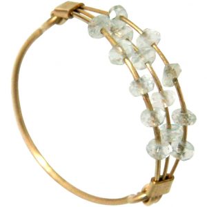 Gemshine - Damen - Ring - Vergoldet - Aquamarin - Blau