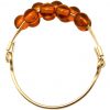 Gemshine - Damen - Ring - Vergoldet - Bernstein - Orange, Ringgröße:59 (18.8) – Bild 3