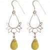 GEMSHINE Damenohrringe aus 925 Silber mit YOGA Mandala Lotusblumen und goldgelbe Citrinen hervorragender Qualität. Made in Madrid / Spanien. Im eleganten Schmucketui mit Geschenkverpackung geliefert. – Bild 3