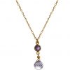 GEMSHINE Halskette mit Amethysten, violett und lila. Edelstein Tropfen Anhänger hochwertig vergoldet an 45 cm Kette. Made in München / Deutschland. Im edlen Etui geliefert. Auch als SET mit Ohrringen. – Bild 5