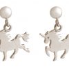 GEMSHINE Ohrringe mit Einhorn. Ohrhänger aus 925 Silber mit einer Länge von 2,5cm. Made in Spanien. Im eleganten Geschenketui geliefert., Metall Farbe:Silber – Bild 3