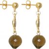 GEMSHINE Ohrringe mit Rauchquarzen. Hochwertig vergoldete Edelstein Tropfen Ohrhänger. Made in München / Deutschland. Im eleganten Schmucketui geliefert. Auch als SET mit Halskette. – Bild 4