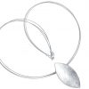 GEMSHINE Damenhalskette in hochwertiger Mattverarbeitung, massiv 925 Silber. Marquise Designer Anhänger mit Kette. Made in Madrid / Spanien. Im eleganten Schmucketui mit Geschenkverpackung geliefert. – Bild 4