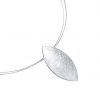 GEMSHINE Damenhalskette in hochwertiger Mattverarbeitung, massiv 925 Silber. Marquise Designer Anhänger mit Kette. Made in Madrid / Spanien. Im eleganten Schmucketui mit Geschenkverpackung geliefert. – Bild 3