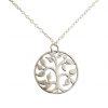 Gemshine - Damen - Halskette - Anhänger - LEBENSBAUM - 925 Silber - 3,5 cm