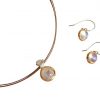 Gemshine - Damen - Halskette - 925 Silber - Vergoldet - Mondstein - Weiß - 10mm – Bild 5