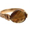 Gemshine - Damen - Ring - Spannring - Vergoldet - Rauchquarz - Braun, Ringgröße:54 (17.2) – Bild 4