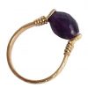 Gemshine - Damen - Ring - Spannring - Vergoldet - Amethyst - Violett, Ringgröße:54 (17.2) – Bild 4