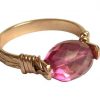 Gemshine - Damen - Ring - Spannring - Vergoldet - Turmalin - Rosa, Ringgröße:57 (18.1) – Bild 3