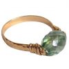 Gemshine - Damen - Ring - Spannring - Vergoldet - Amethyst - Grün – Bild 4