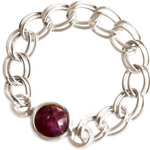 Gemshine - Damen - Ring - 925 Silber - Rubin - Rot - Beweglich - Geschmeidig