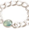 Gemshine - Damen - Ring - 925 Silber - Chalcedon - Meeresgrün - Beweglich - Geschmeidig – Bild 3