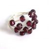 Gemshine - Damen - Ring - 925 Silber - Granat - Dunkelrot, Ringgröße:59 (18.8) – Bild 3