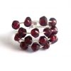 Gemshine - Damen - Ring - 925 Silber - Granat - Dunkelrot, Ringgröße:59 (18.8)