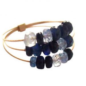 Gemshine - Damen - Ring - Vergoldet - Saphir - Blau, Ringgröße:52 (16.6)