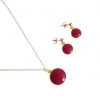 Gemshine - Damen - Halskette - 925 Silber - Vergoldet - Rubin - Rot - CANDY - 45 cm – Bild 5