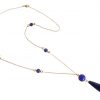 Gemshine - Damen - Halskette - Vergoldet - Onyx - Lapis Lazuli - Blau - PARTY DROPS - 45 cm – Bild 5