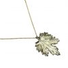 Gemshine - Damen - Halskette - Anhänger - Vergoldet - Blatt - Chrysanthem - Natur - 3,5 cm – Bild 3
